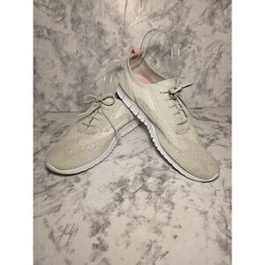 Zerogrand Cole Haan Shoes Women's Sz 9B Stitchlite Wingtips Oxford Optic White